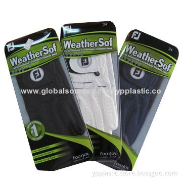 Golf Glove Packaging Boxes, Customized Sizes, Print Available, PP/PET/PETG/PVC available